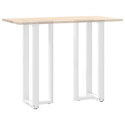 Bar Table Legs T-Shaped 2 pcs White 50x35x(110-111) cm Steel