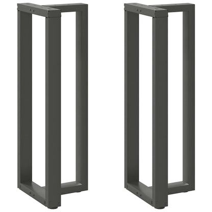 Bar Table Legs T-Shaped 2 pcs Anthracite 50x35x(110-111) cm Steel