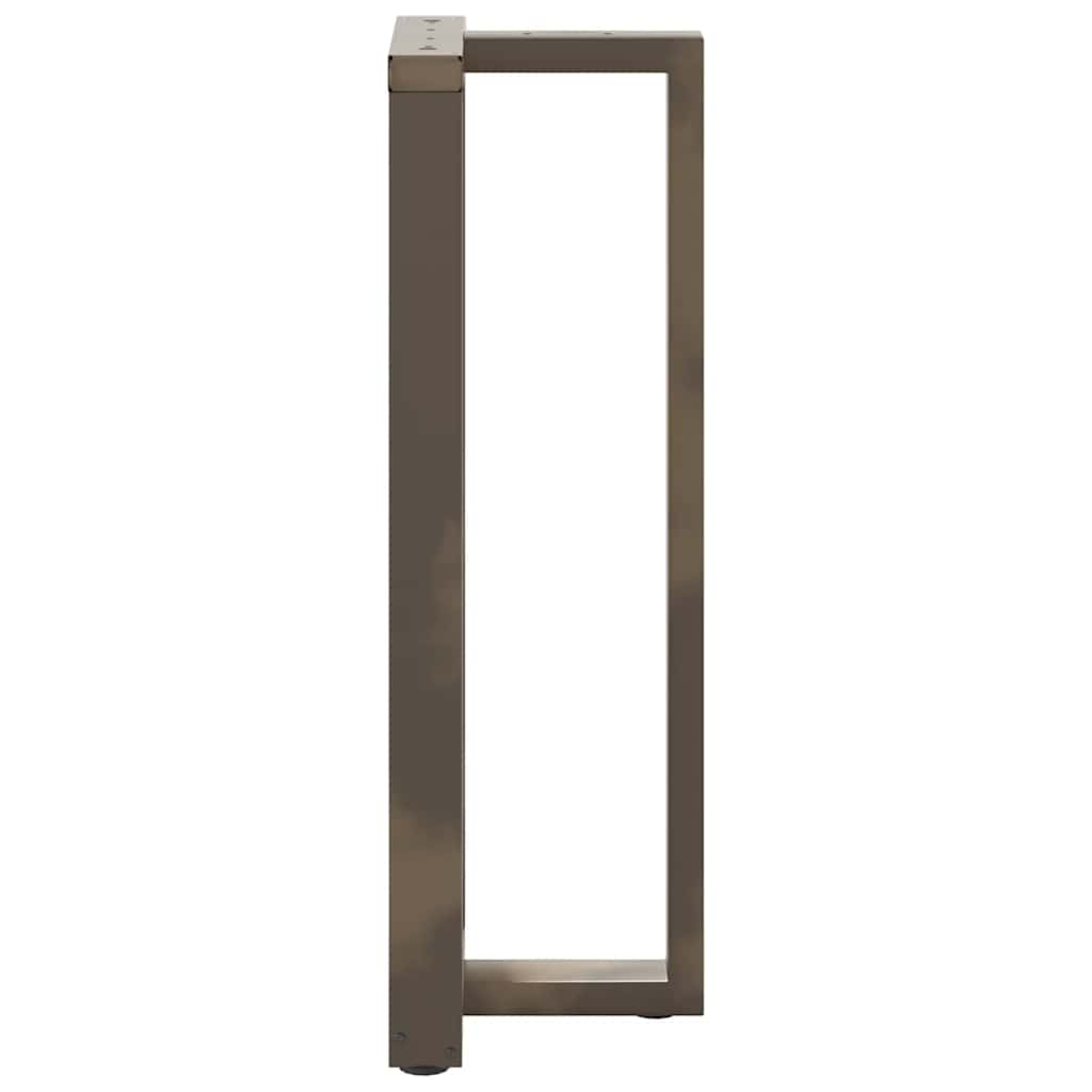 Bar Table Legs T-Shaped 2 pcs Black 50x35x(110-111) cm Steel