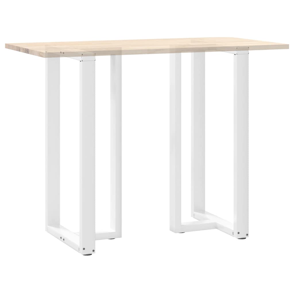 Bar Table Legs T-Shaped 2 pcs White 60x35x(110-111) cm Steel