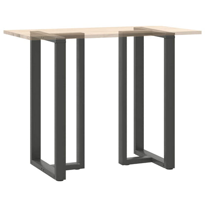 Bar Table Legs T-Shaped 2 pcs Anthracite 60x35x(110-111) cm Steel