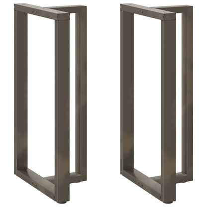 Bar Table Legs T-Shaped 2 pcs Black 60x35x(110-111) cm Steel