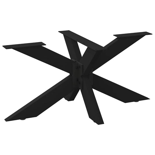 Coffee Table Leg Spider Shape Black 98x58x(42-43) cm Steel