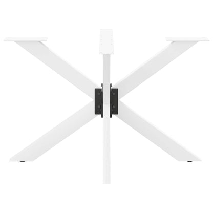 Dining Table Leg Spider Shape White 120x68x(72-73) cm Steel