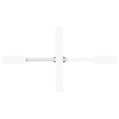 Dining Table Leg Spider Shape White 120x68x(72-73) cm Steel