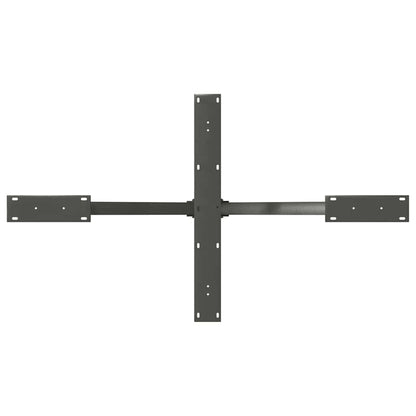 Dining Table Leg Spider Shape Anthracite 120x68x(72-73) cm Steel