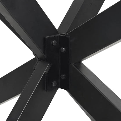Dining Table Leg Spider Shape Anthracite 120x68x(72-73) cm Steel