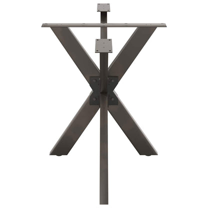 Dining Table Leg Spider Shape Black 120x68x(72-73) cm Steel