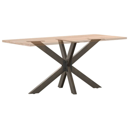 Dining Table Leg Spider Shape Black 120x68x(72-73) cm Steel