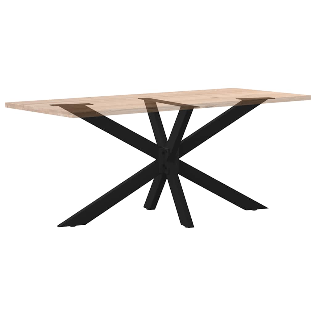 Dining Table Leg Spider Shape Black 150x78x(72-73) cm Steel
