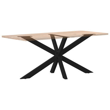 Dining Table Leg Spider Shape Black 150x78x(72-73) cm Steel