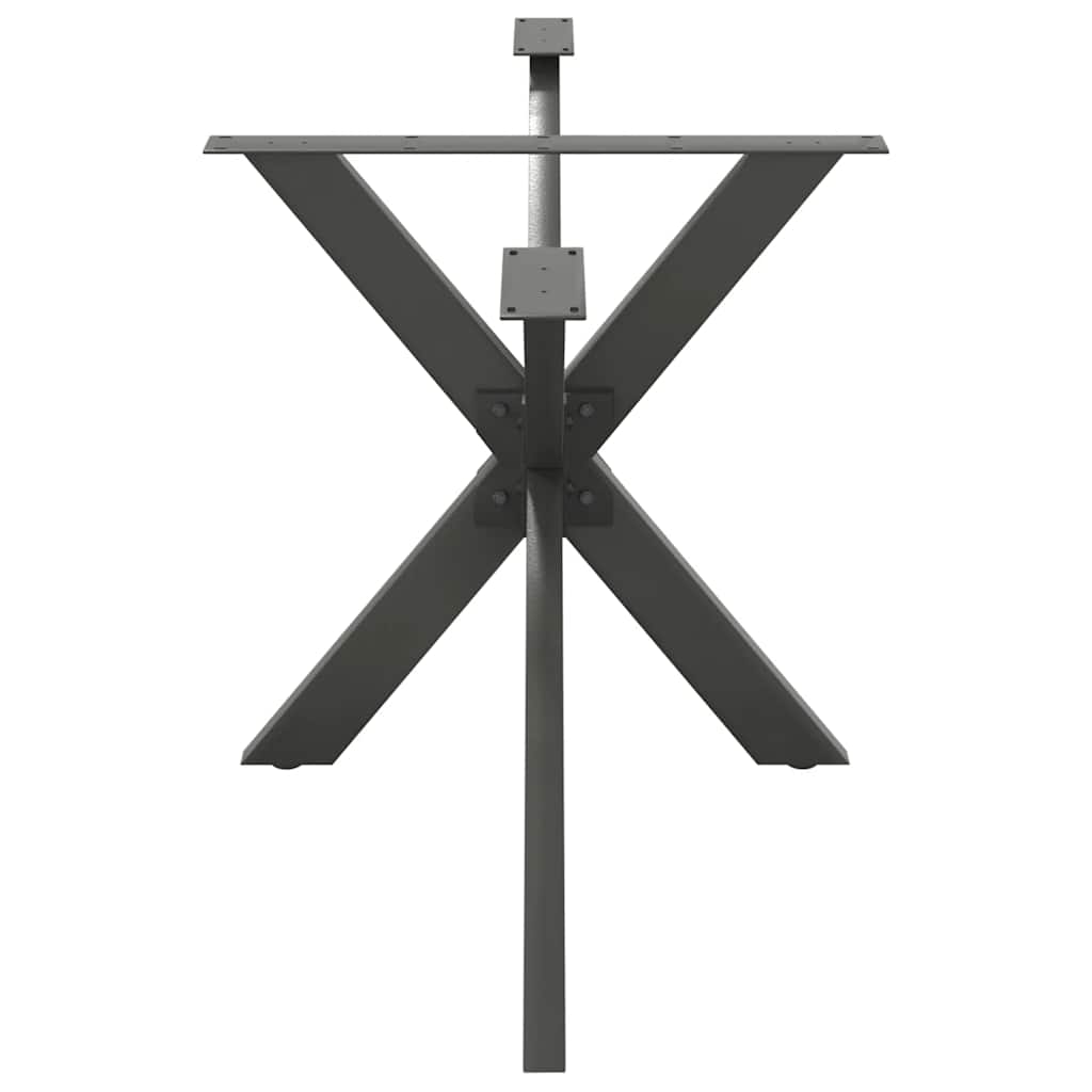 Dining Table Leg Spider Shape Anthracite 150x78x(72-73) cm Steel