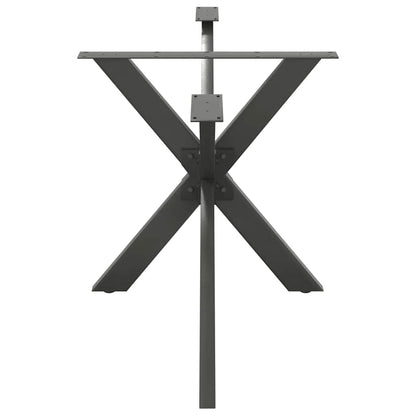 Dining Table Leg Spider Shape Anthracite 150x78x(72-73) cm Steel