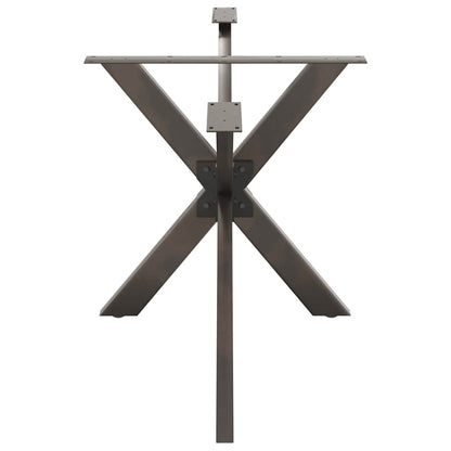 Dining Table Leg Spider Shape Black 150x78x(72-73) cm Steel