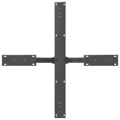 Dining Table Leg Spider Shape Anthracite 85x85x(72-73) cm Steel
