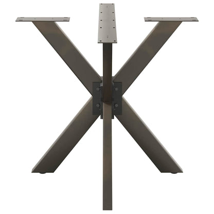 Dining Table Leg Spider Shape Black 85x85x(72-73) cm Steel