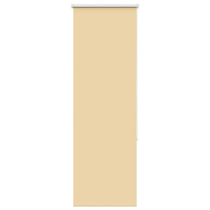 Roller Blind Blackout Beige 40x130 cm Fabric Width 35.7 cm Polyester