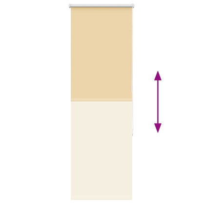 Roller Blind Blackout Beige 60x130 cm Fabric Width 55.7 cm Polyester