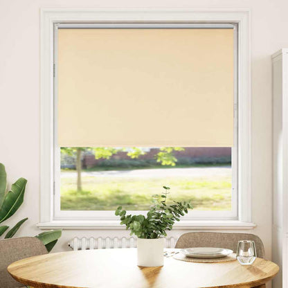 Roller Blind Blackout Beige 115x130 cm Fabric Width 110.7 cm Polyester