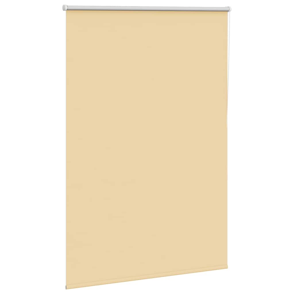 Roller Blind Blackout Beige 115x130 cm Fabric Width 110.7 cm Polyester