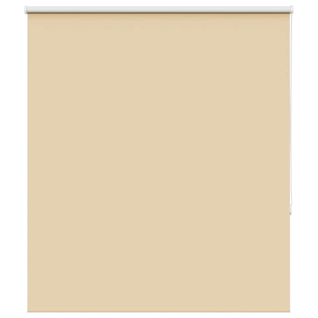 Roller Blind Blackout Beige 120x130 cm Fabric Width 116.6 cm Polyester