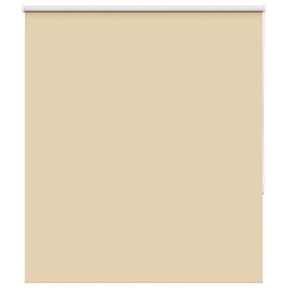 Roller Blind Blackout Beige 140x130 cm Fabric Width 136.6 cm Polyester