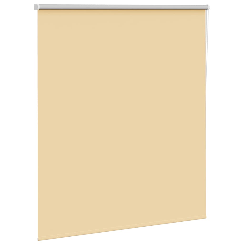 Roller Blind Blackout Beige 140x130 cm Fabric Width 136.6 cm Polyester