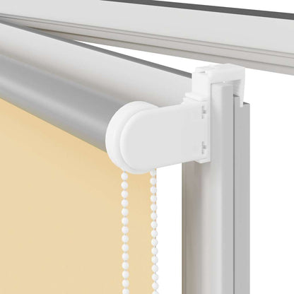 Roller Blind Blackout Beige 145x130 cm Fabric Width 141.6 cm