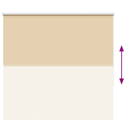 Roller Blind Blackout Beige 155x130 cm Fabric Width 151.6 cm Polyester