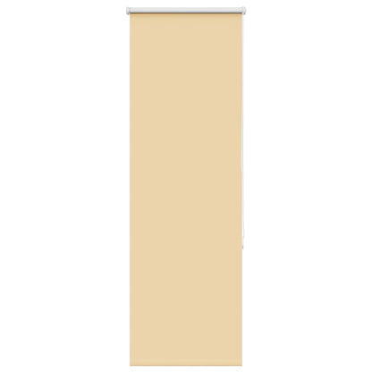 Roller Blind Blackout Beige 40x150 cm Fabric Width 35.7 cm Polyester