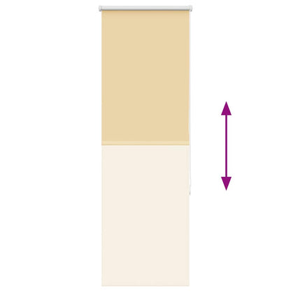 Roller Blind Blackout Beige 40x150 cm Fabric Width 35.7 cm Polyester