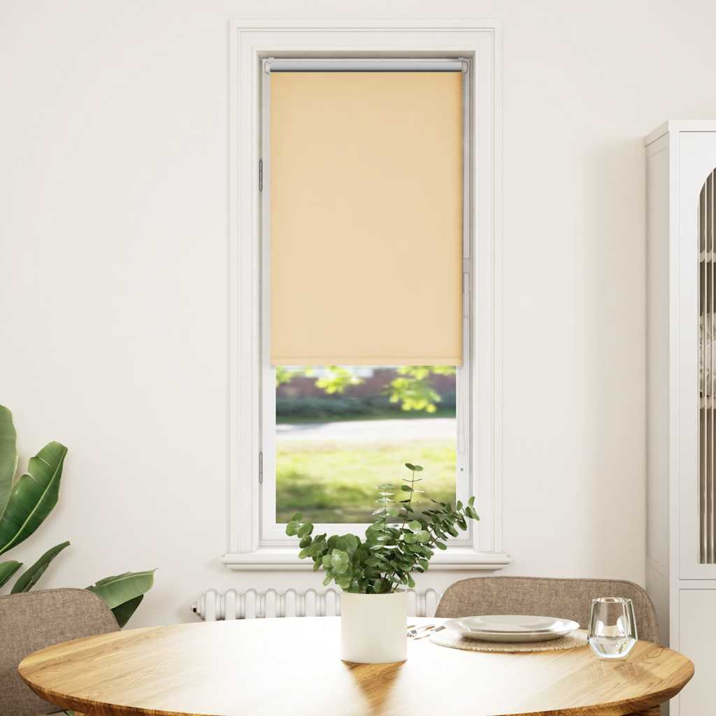 Roller Blind Blackout Beige 50x150 cm Fabric Width 45,7 cm Polyester