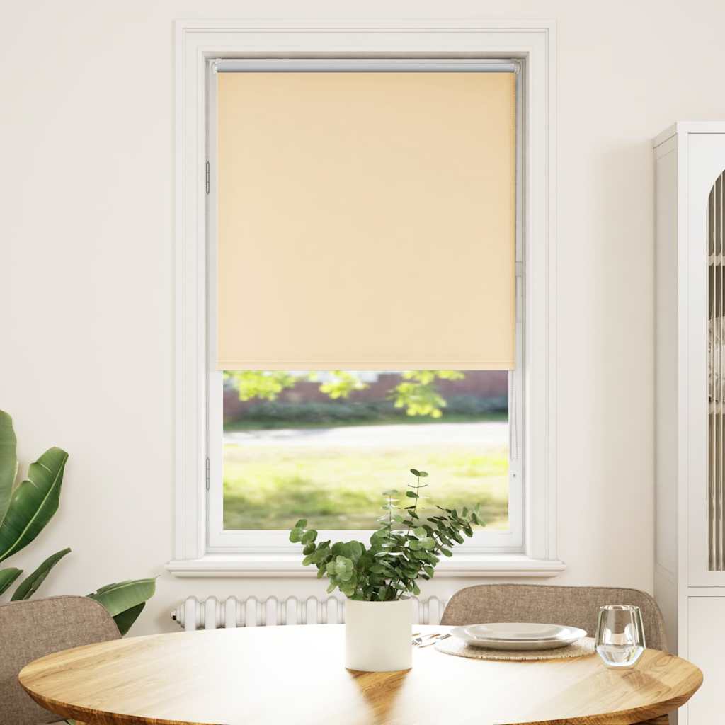 Roller Blind Blackout Beige 65x150 cm Fabric Width 60,7 cm Polyester