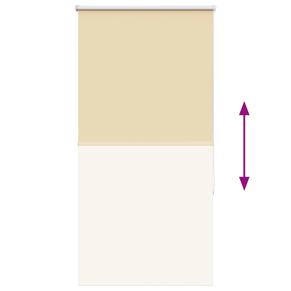 Roller Blind Blackout Beige 65x150 cm Fabric Width 60,7 cm Polyester