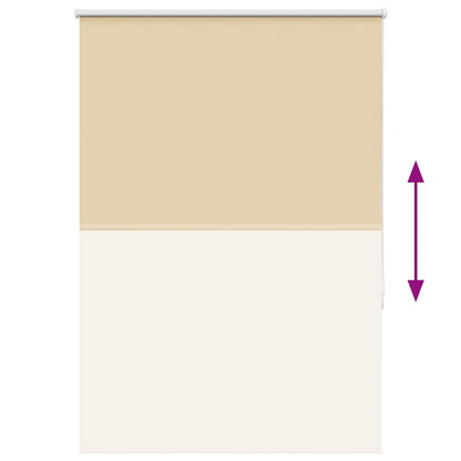 Roller Blind Blackout Beige 95x150 cm Fabric Width 90.7 cm Polyester