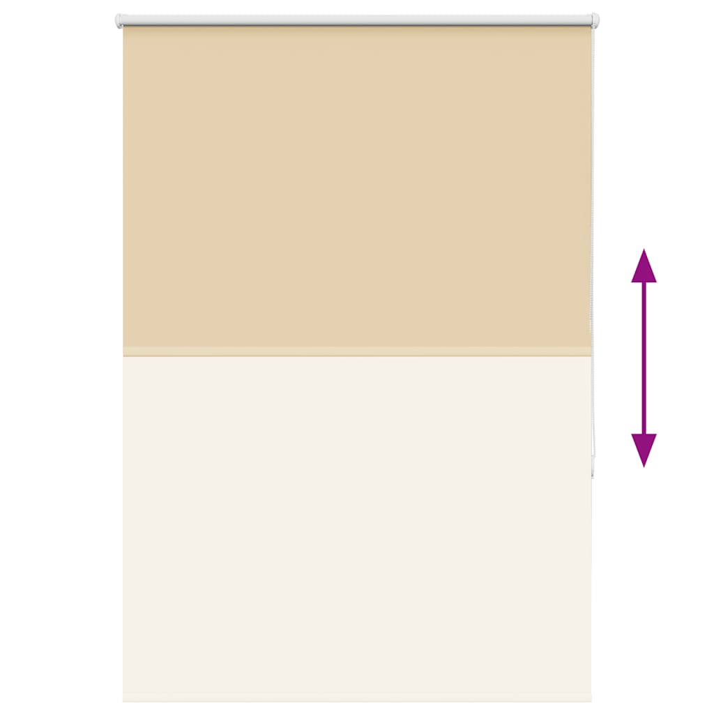Roller Blind Blackout Beige 105x150 cm Fabric Width 100.7 cm Polyester