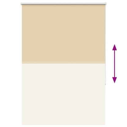 Roller Blind Blackout Beige 105x150 cm Fabric Width 100.7 cm Polyester