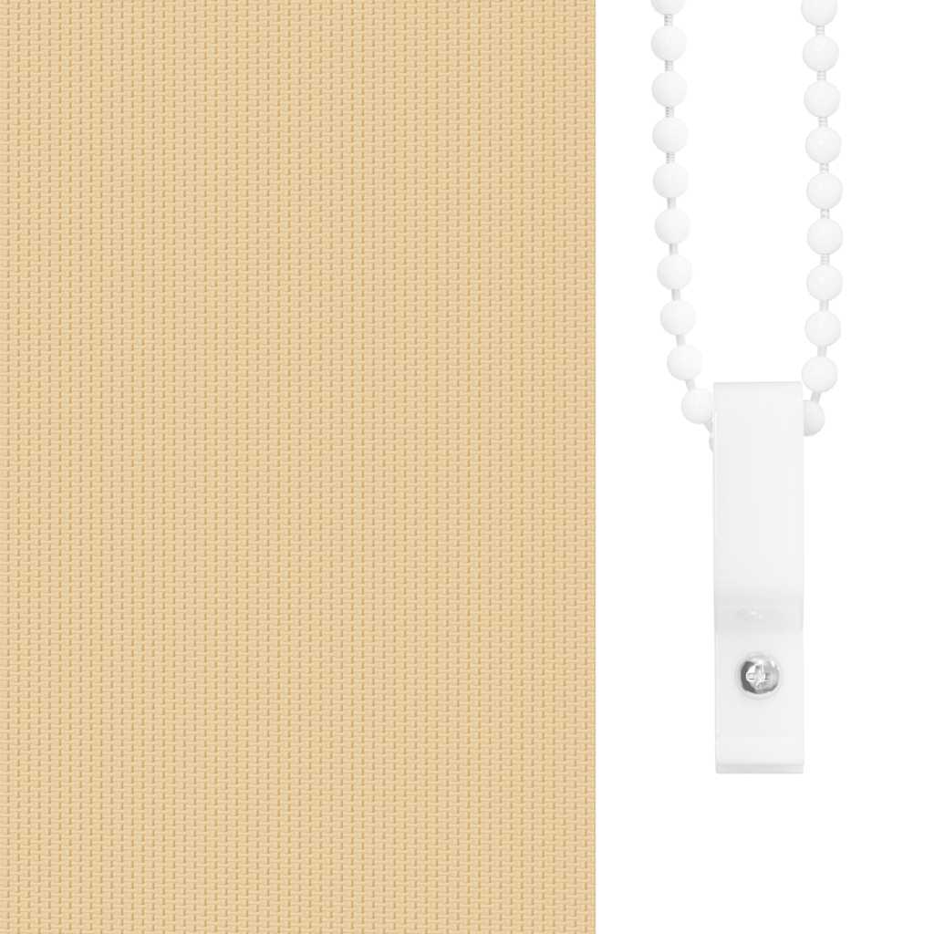 Roller Blind Blackout Beige 105x150 cm Fabric Width 100.7 cm Polyester