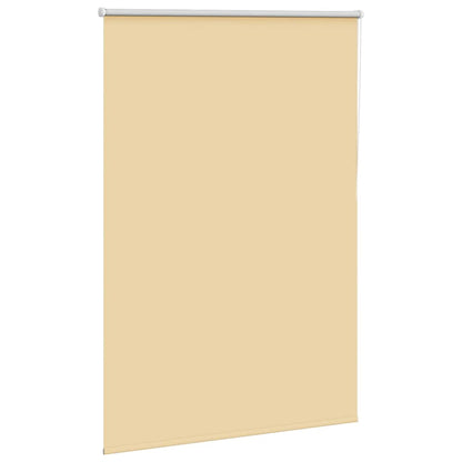 Roller Blind Blackout Beige 115x150 cm Fabric Width 110.7 cm Polyester