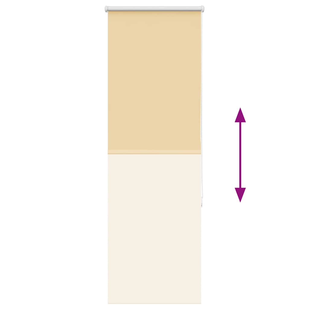 Roller Blind Blackout Beige 45x175 cm Fabric Width 40.7 cm Polyester