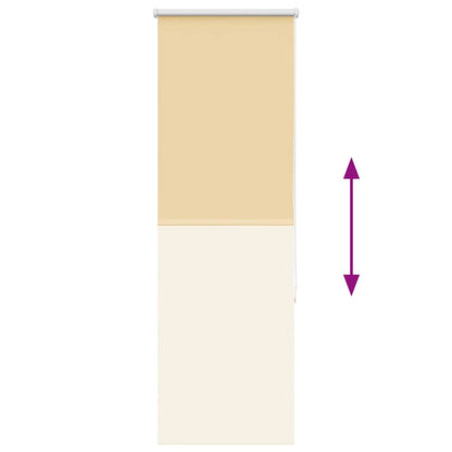 Roller Blind Blackout Beige 45x175 cm Fabric Width 40.7 cm Polyester