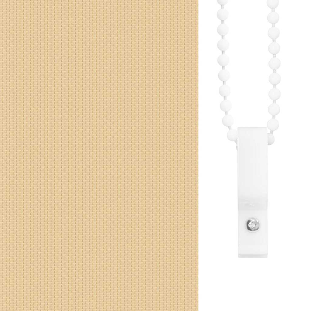 Roller Blind Blackout Beige 45x175 cm Fabric Width 40.7 cm Polyester