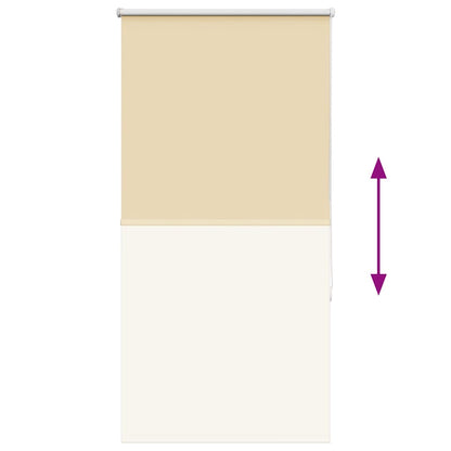 Roller Blind Blackout Beige 65x175 cm Fabric Width 60.7 cm Polyester
