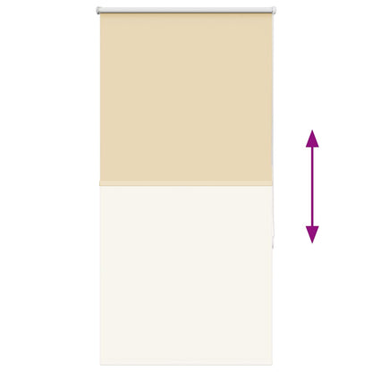 Roller Blind Blackout Beige 75x175 cm Fabric Width 70.7 cm Polyester