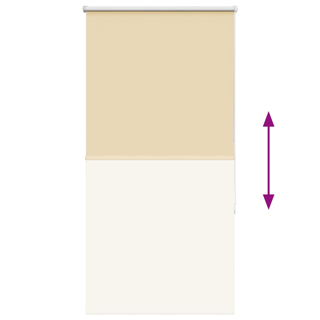Roller Blind Blackout Beige 80x175 cm Fabric Width 75.7 cm Polyester