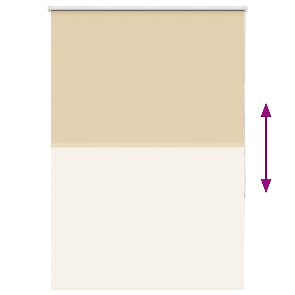 Roller Blind Blackout Beige 90x175 cm Fabric Width 85.7 cm Polyester