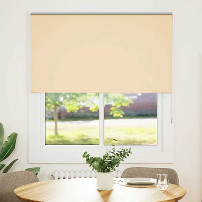 Roller Blind Blackout Beige 130x175 cm Fabric Width 126.6 cm Polyester