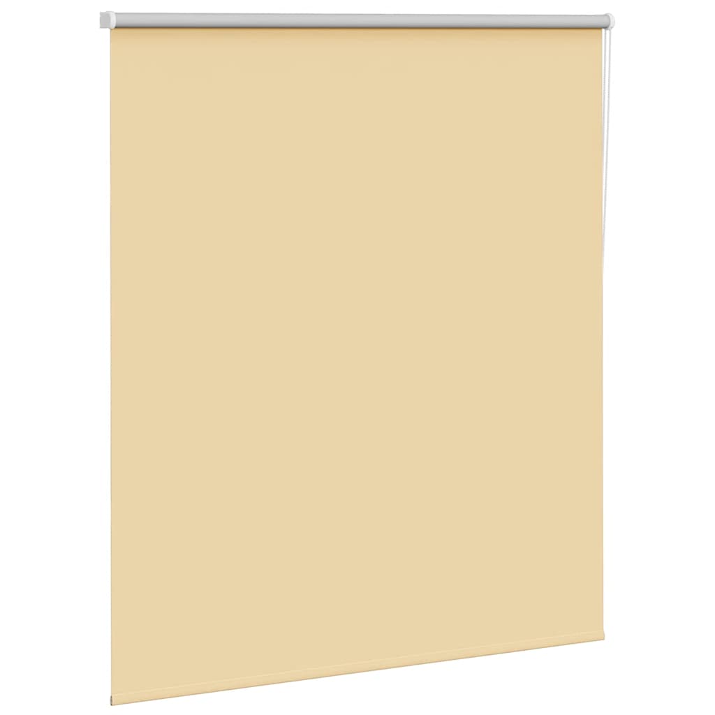 Roller Blind Blackout Beige 130x175 cm Fabric Width 126.6 cm Polyester