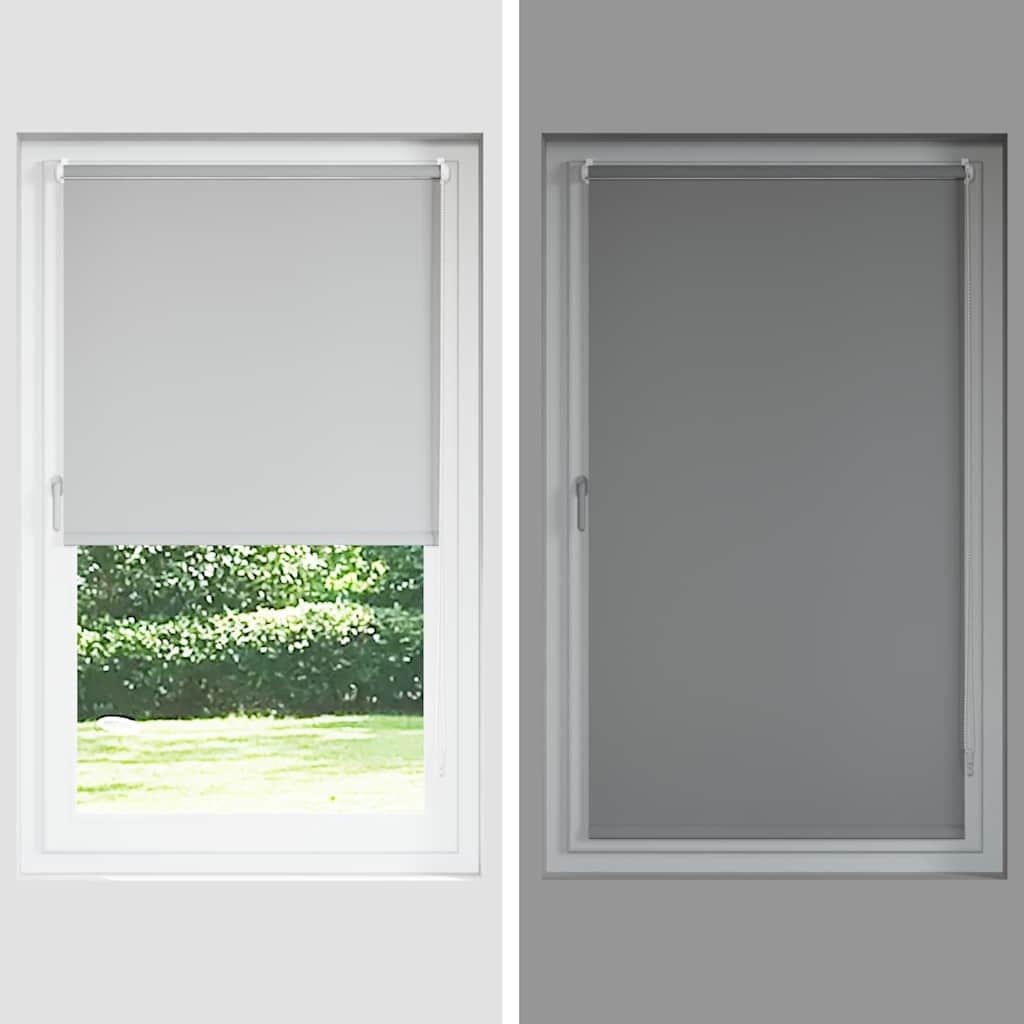 Roller Blind Blackout Beige 130x175 cm Fabric Width 126.6 cm Polyester