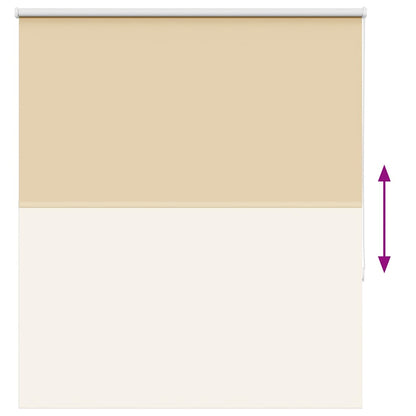 Roller Blind Blackout Beige 130x175 cm Fabric Width 126.6 cm Polyester